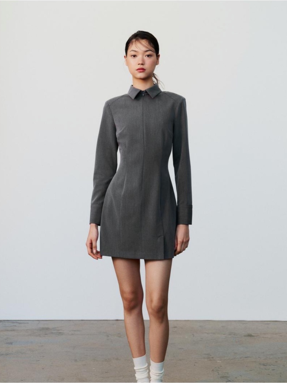 Zara Fitted Mini Shirtdress